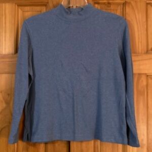 NWOT Vintage Classic Elements Mock Neck Top Size L